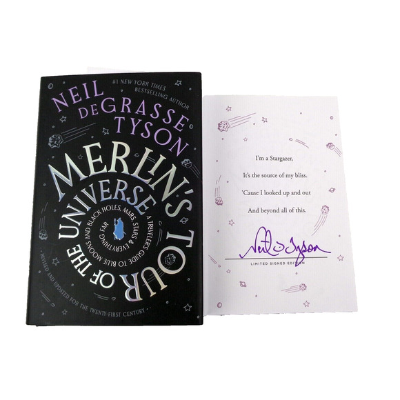 Neil deGrasse Tyson Signed Merlin's Tour of the Universe Book Astrophysics - Picture 1 of 9